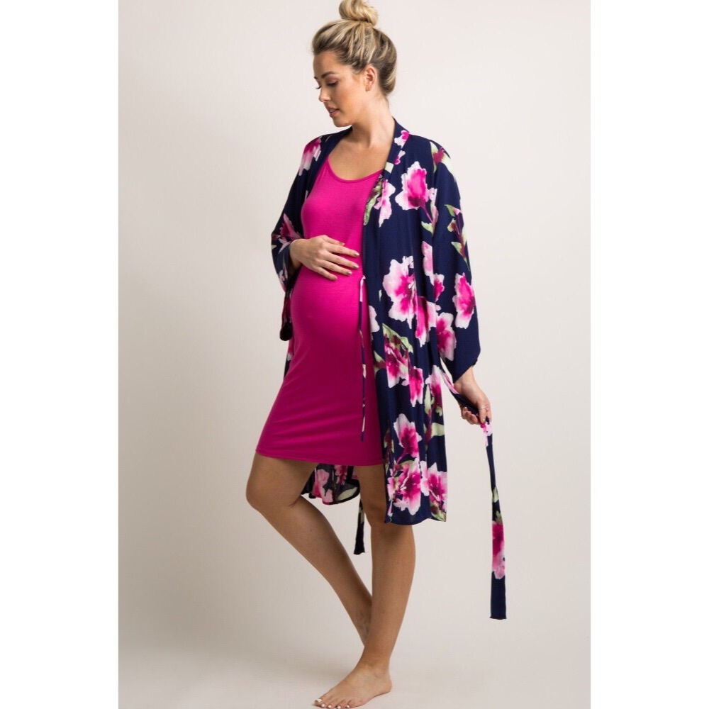 BNWT!✨ Limited Edition✨ Gorgeous Pinkblush Delivery/Nursing Maternity Robe 🎀 - Picture 3 of 5
